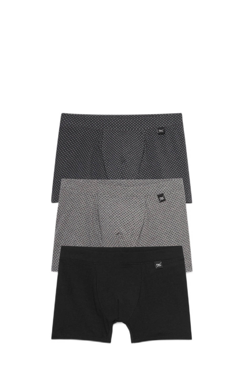 C&A boxershort (set van 3), Zwart/grijs