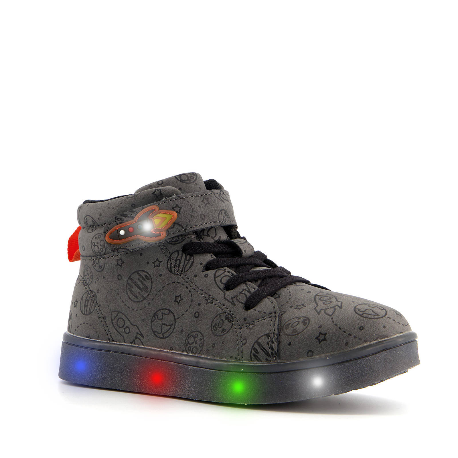 Scapino Blue Box hoge sneakers met lichtjes grijs | wehkamp