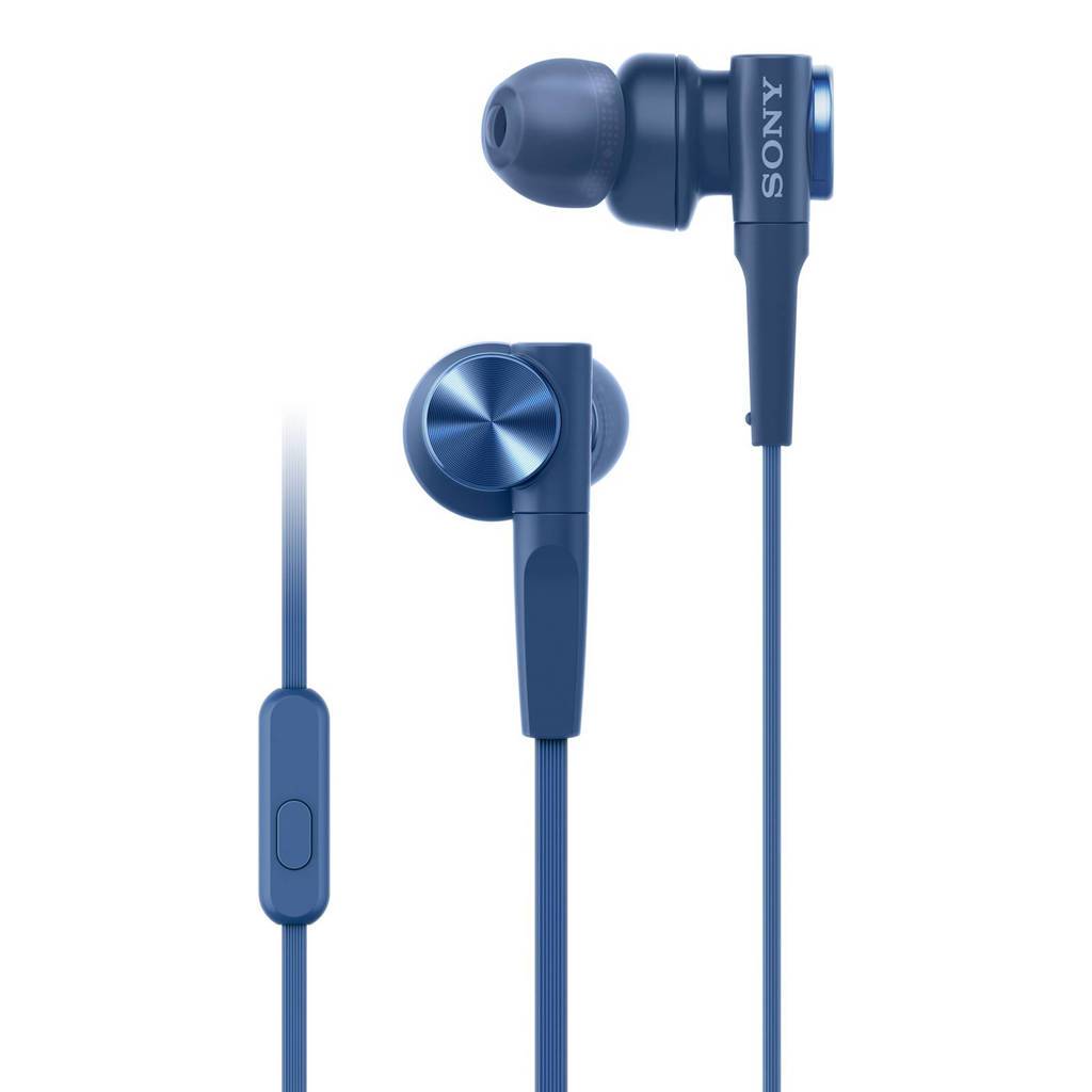 Sony MDR-XB55APL draadloze in-ear hoofdtelefoon in-ear hoofdtelefoon, Blauw