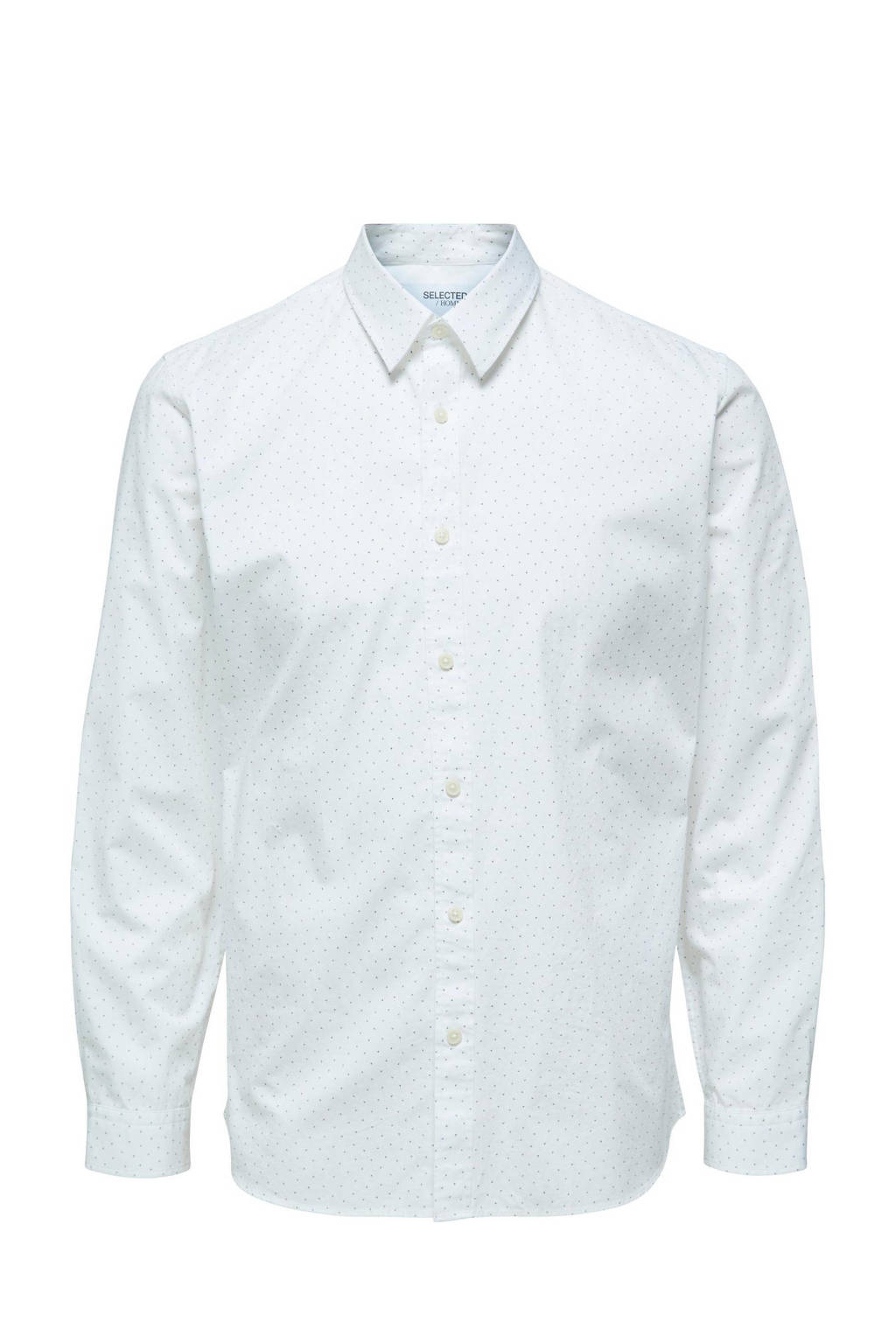 SELECTED HOMME slim fit overhemd SLHMARCEL van biologisch katoen white