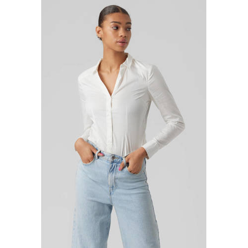VERO MODA blouse VMLADY offwhite afbeelding