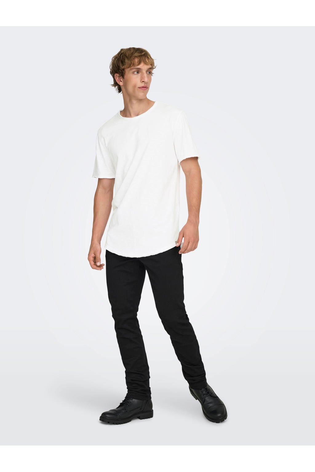 ONLY & SONS regular T-shirt wit