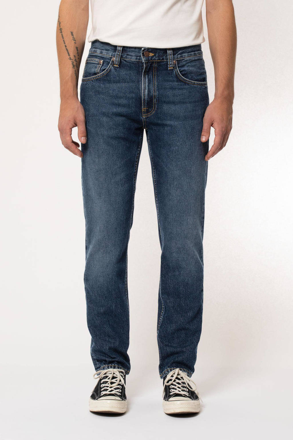 Nudie Jeans regular straight fit jeans Gritty Jackson blue slate, Blue Slate