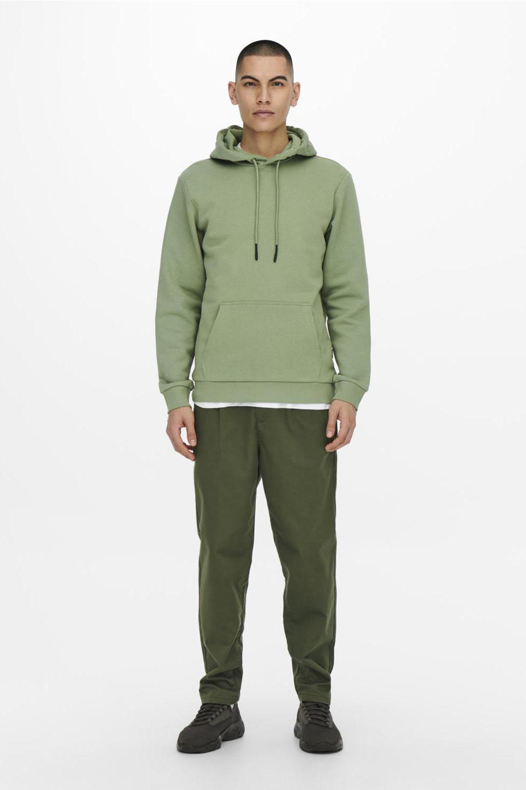 ONLY & SONS hoodie ONSCERES oil green