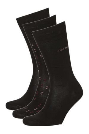 giftbox sokken - set van 3 zwart