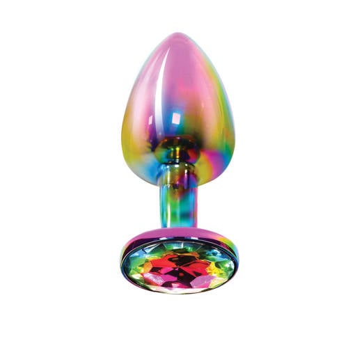 ToyJoy Twilight Booty Jewel buttplug - Regenboog- Maat S afbeelding