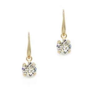 gold plated oorbellen Ava Drop goudkleurig