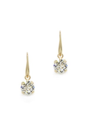 gold plated oorbellen Ava Drop goudkleurig