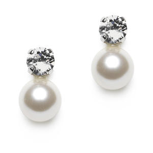 rhodium plated oorbellen Alicia