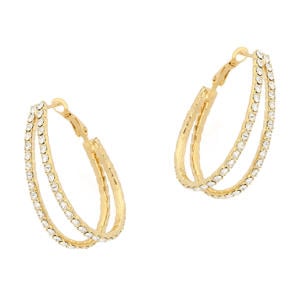 gold plated oorbellen Marilyn