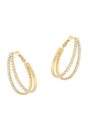 gold plated oorbellen Marilyn
