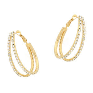 gold plated oorbellen Marilyn