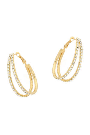 gold plated oorbellen Marilyn