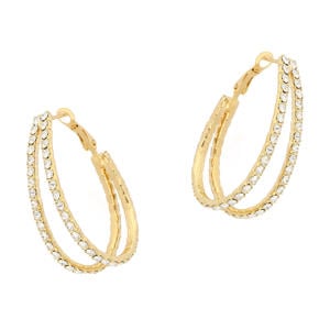 gold plated oorbellen Marilyn