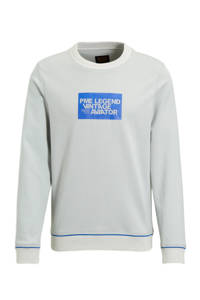 PME Legend sweater met logo 9001 vaporous gray