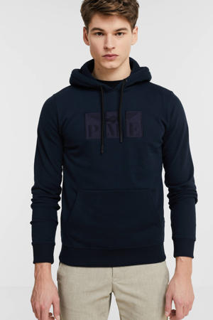 hoodie met logo donkerblauw