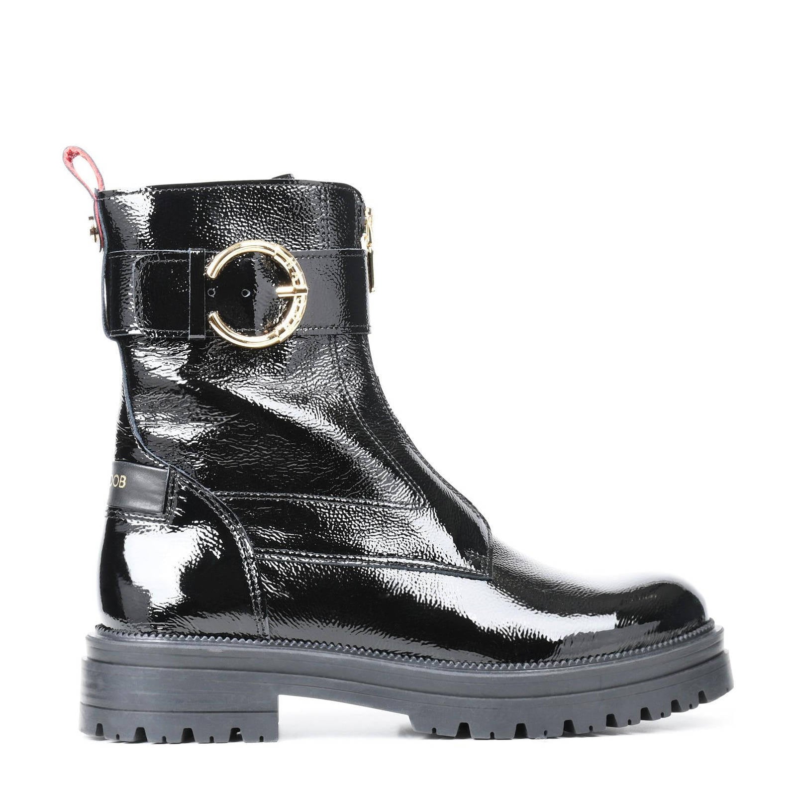 Haboob Joshua leren bikerboots zwart | wehkamp