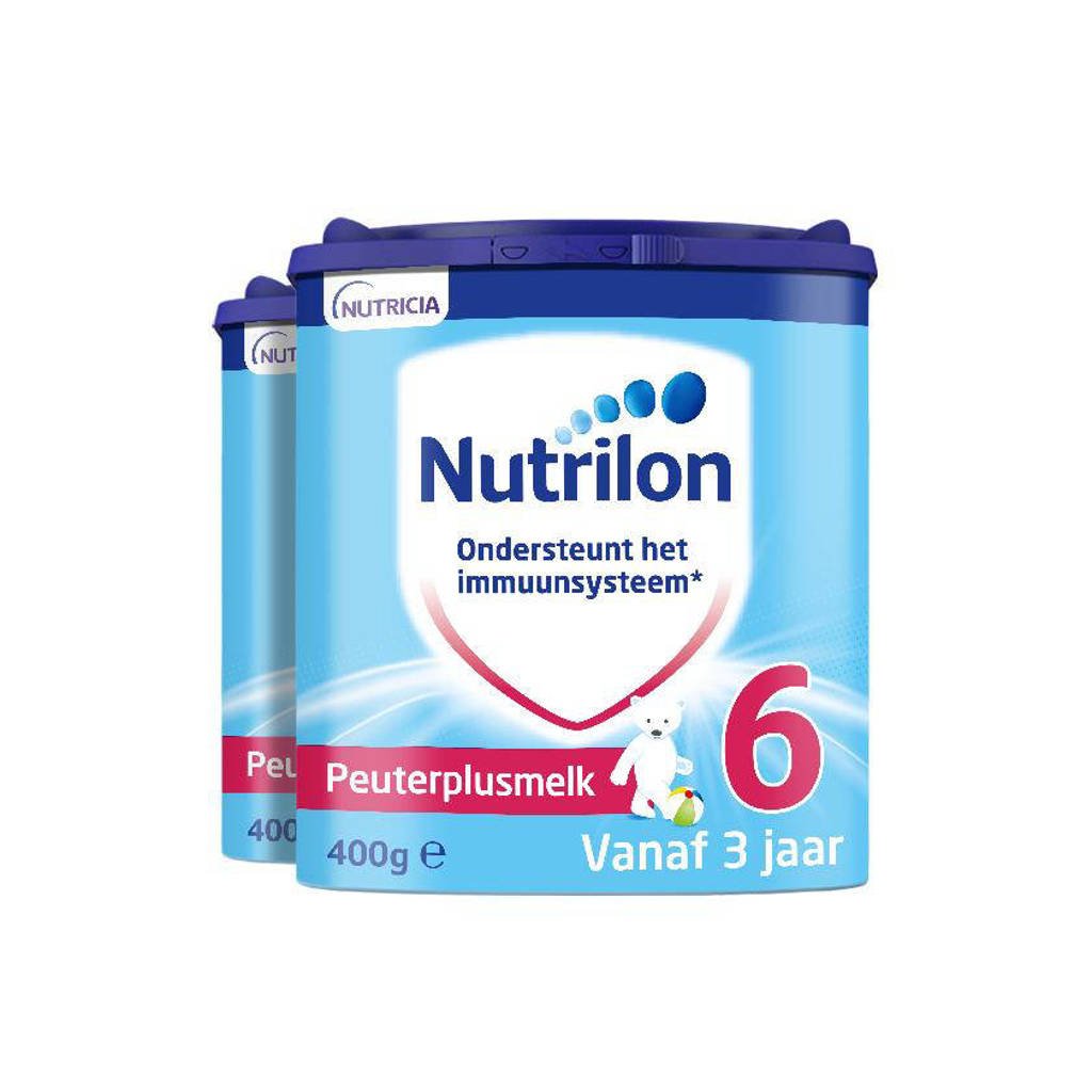 Nutrilon 6 Peuterplusmelk flesvoeding vanaf 3 jaar 400 gram - 2 stuks