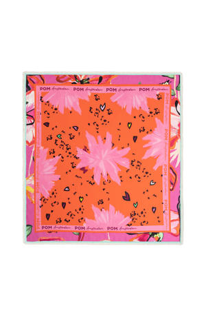 sjaal Flower Confetti Love Big rood/roze