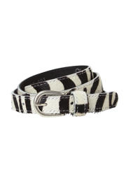 thumbnail: Legend leren riem zebraprint zwart/wit