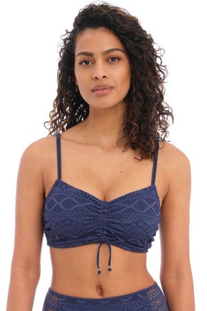 niet-voorgevormde beugel bikinitop Sundance donkerblauw