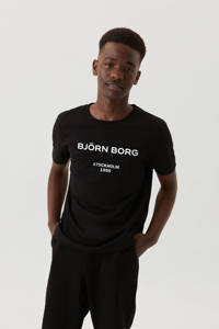 Björn Borg T-shirt met logo zwart