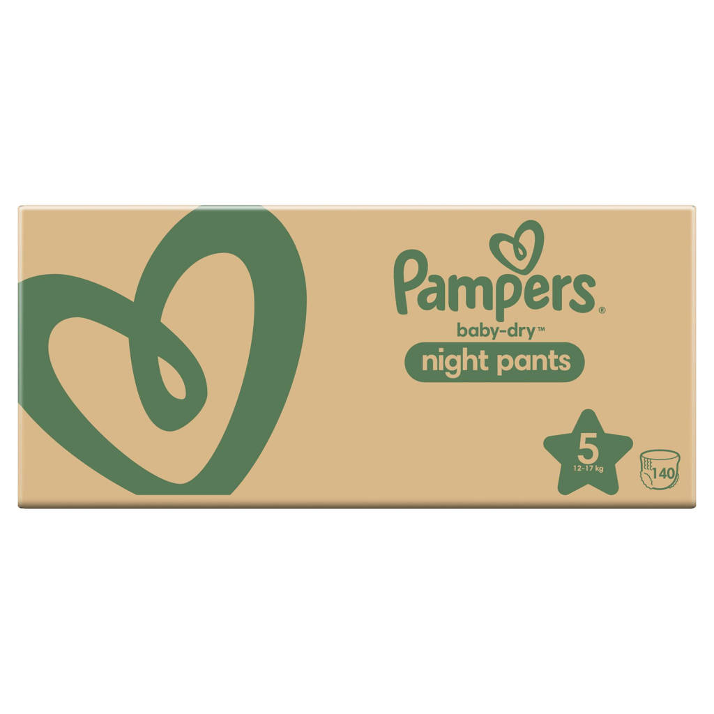 krekel chocola multifunctioneel Pampers Night Pants - Maat 5 (12-17kg) - 140 Luierbroekjes - Multi-Pack  Nachtluiers | wehkamp