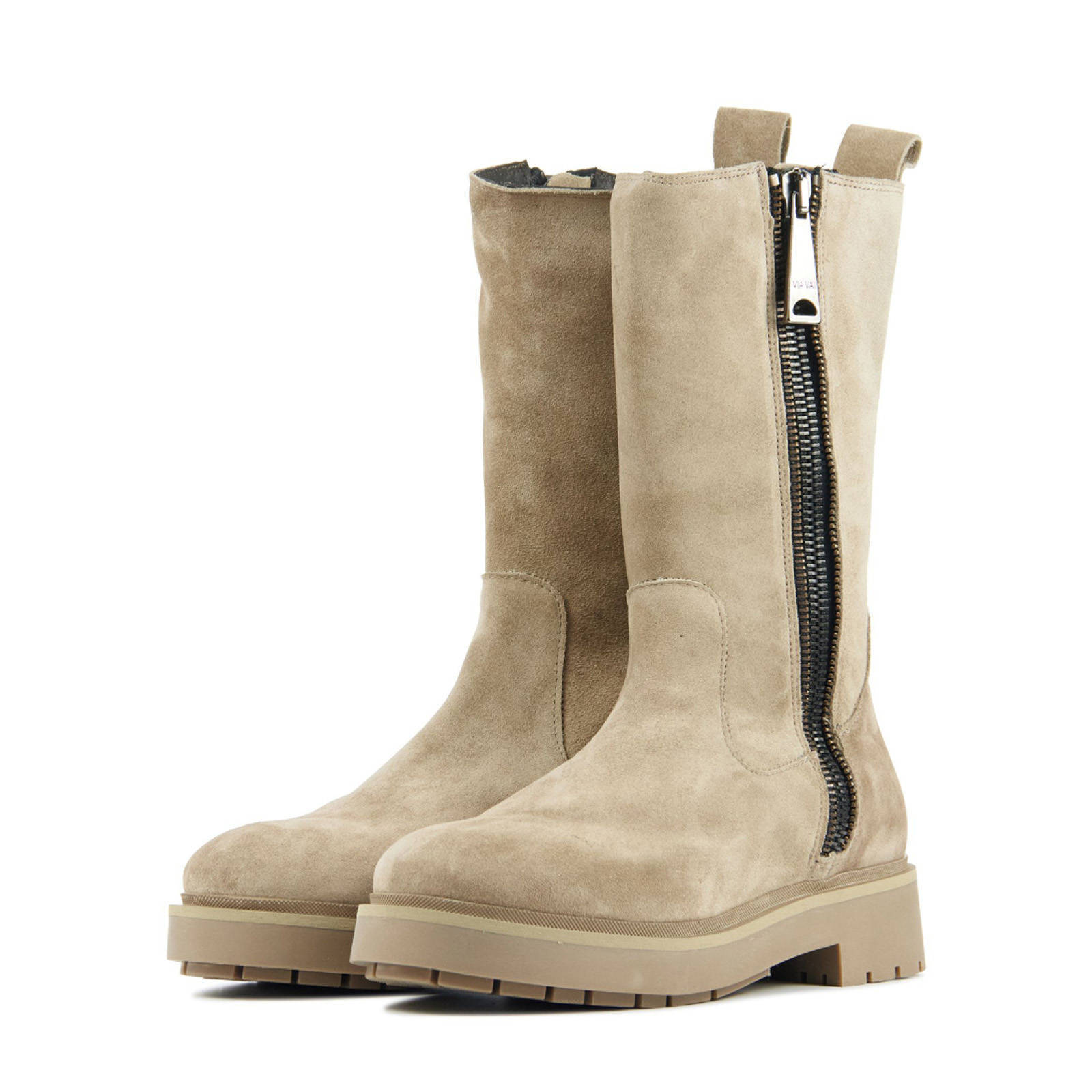 Via Vai 57104 Alexis Macc suède enkellaarzen beige | wehkamp