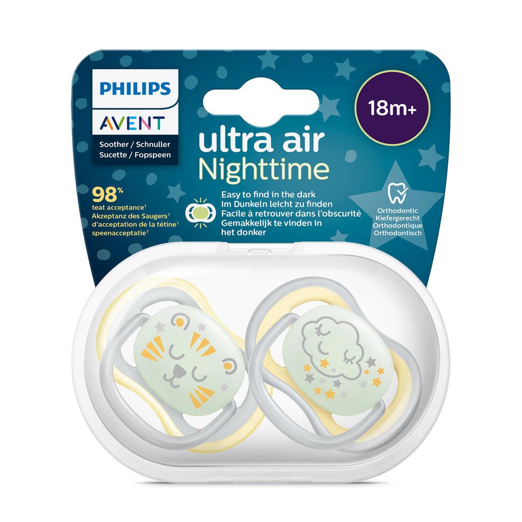 Ciuccio Philips Avent Ultra Air Night - Illuminante, Senza BPA - Foto 1