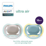 thumbnail: Philips AVENT Ultra Air Fopspeen 18M+ 2 stuks SCF349/01