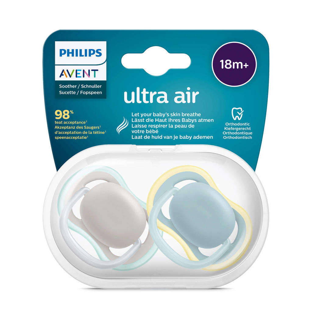 Philips AVENT Ultra Air Fopspeen 18M+ 2 stuks SCF349/01