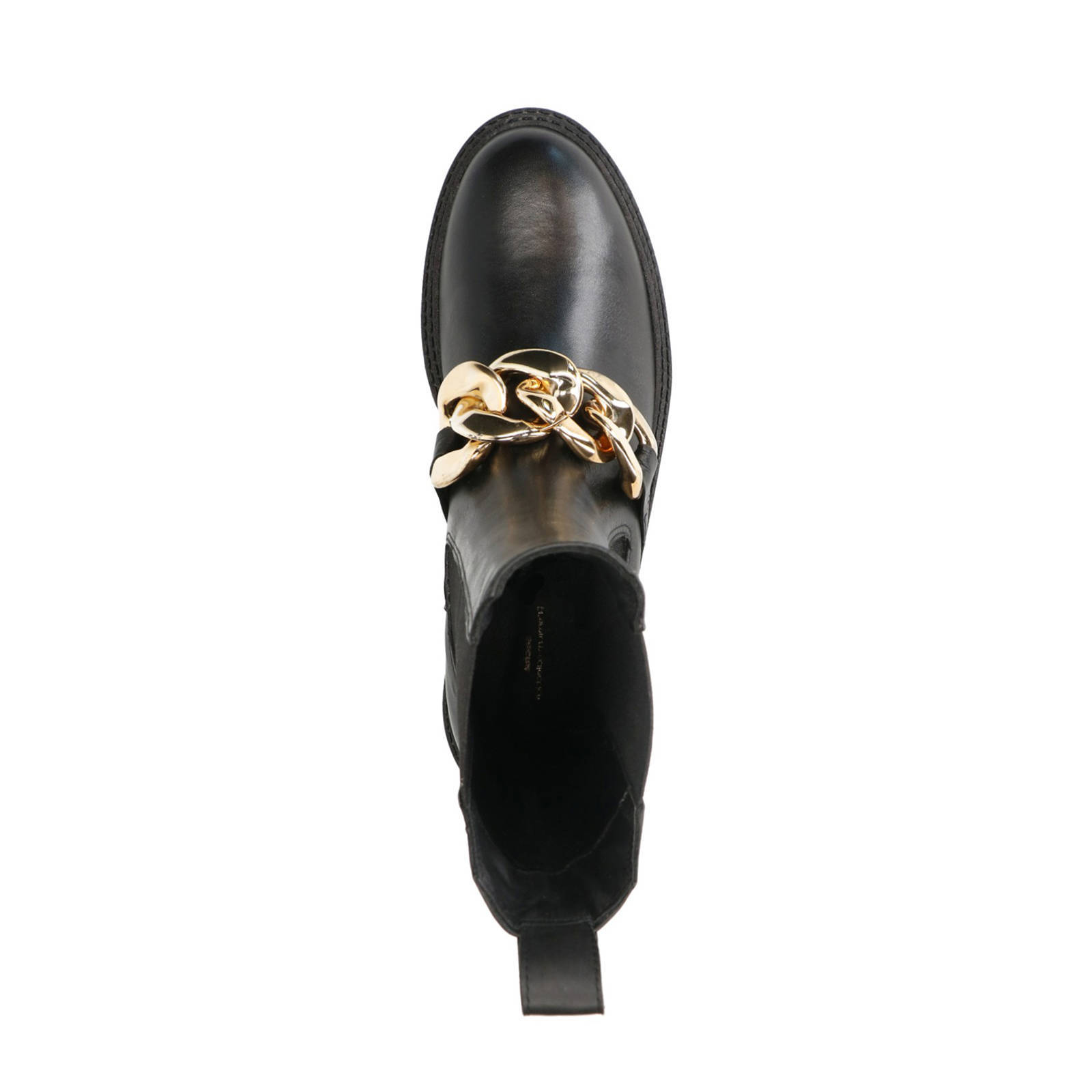 Sacha hoge leren chelsea boots met ketting zwart | wehkamp