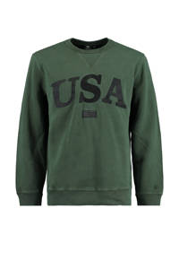 America Today sweater Sanford Crew  met printopdruk cascade, Cascade