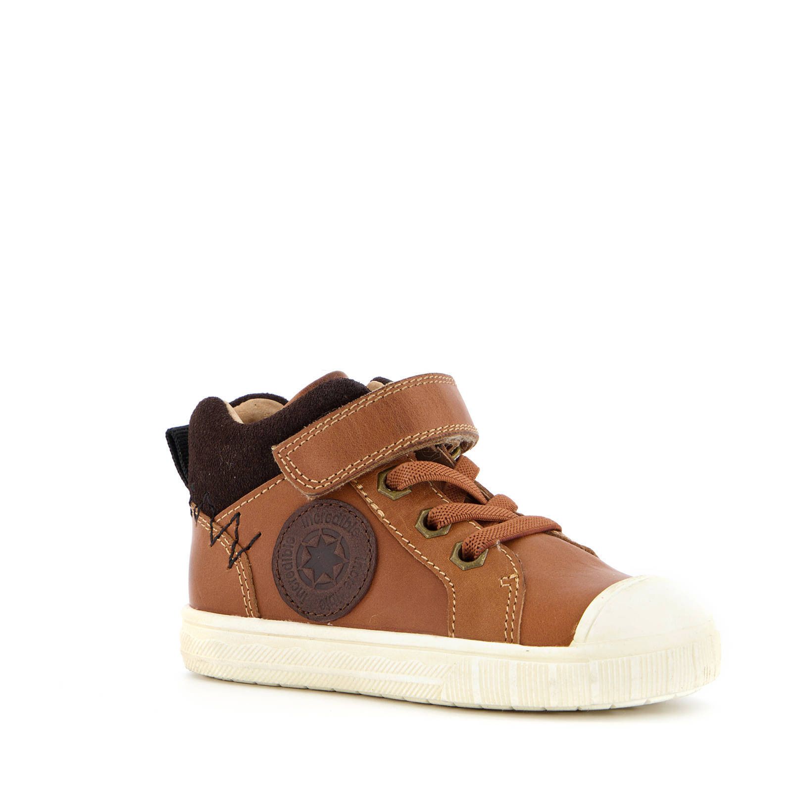 Scapino TwoDay hoge leren sneakers cognac | wehkamp