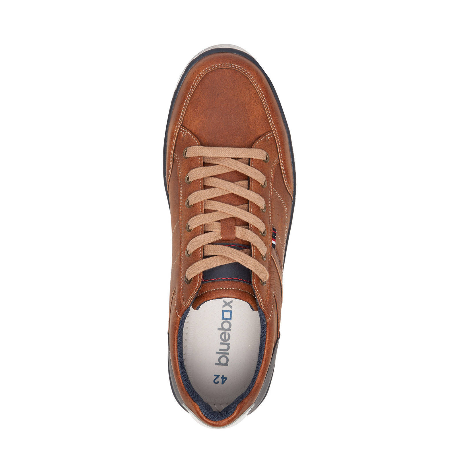 Scapino Blue Box sneakers cognac | wehkamp