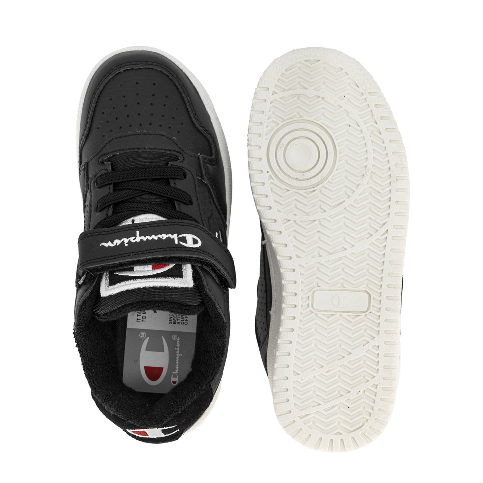 Champion New York Velcro Low sneakers zwart | wehkamp