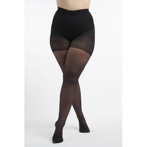 MS Mode Plus Size panty 40 denier - set van 2 zwart afbeelding
