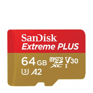 Extreme Plus micro SD geheugenkaart 64GB
