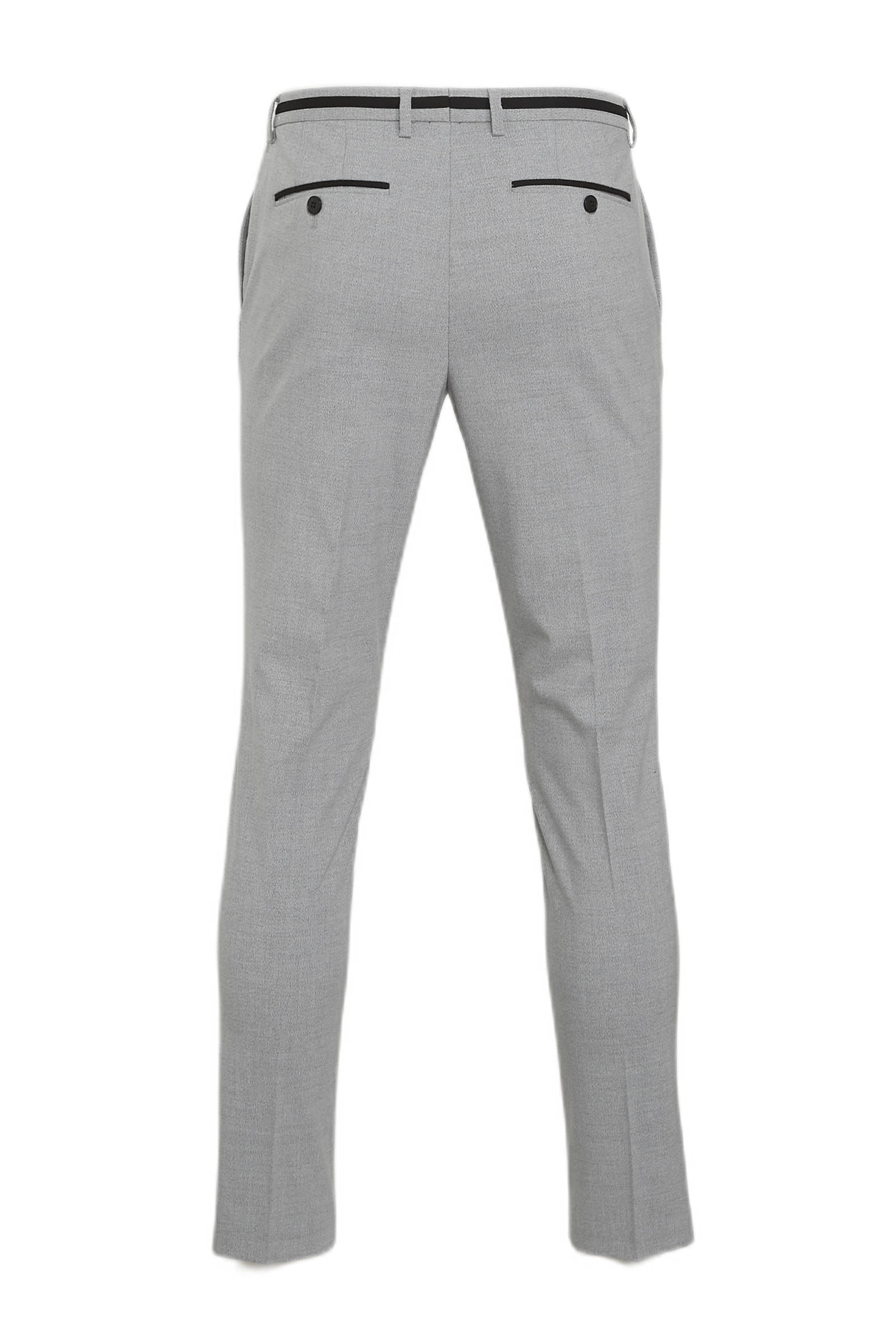 C\u0026A slim fit pantalon lichtgrijs | wehkamp