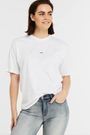 oversized T-shirt JXANDREA met logo wit