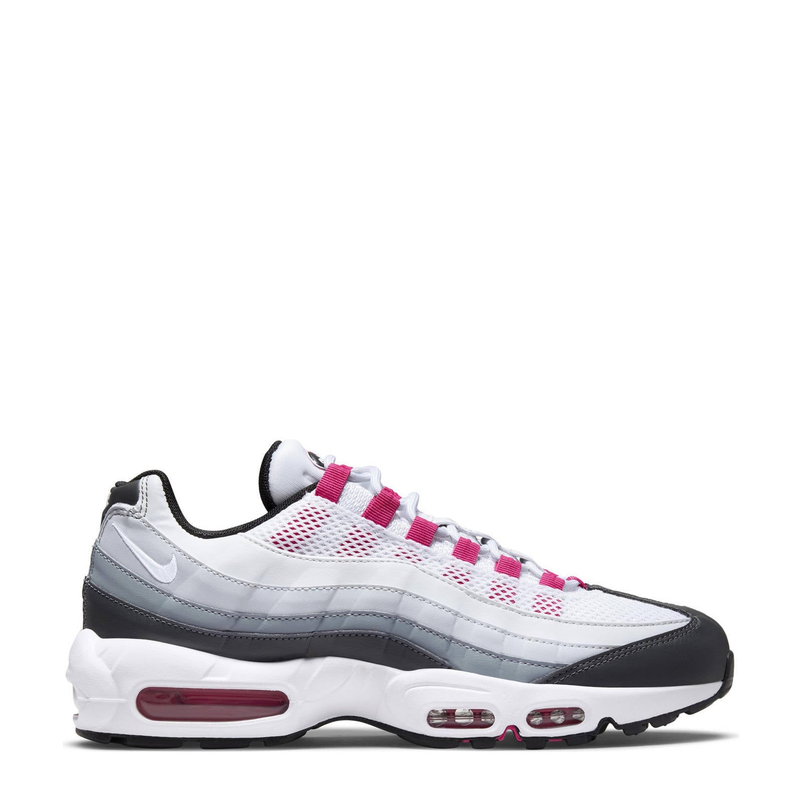 Nike Air Max 95 sneakers antraciet/wit/fuchsia | wehkamp