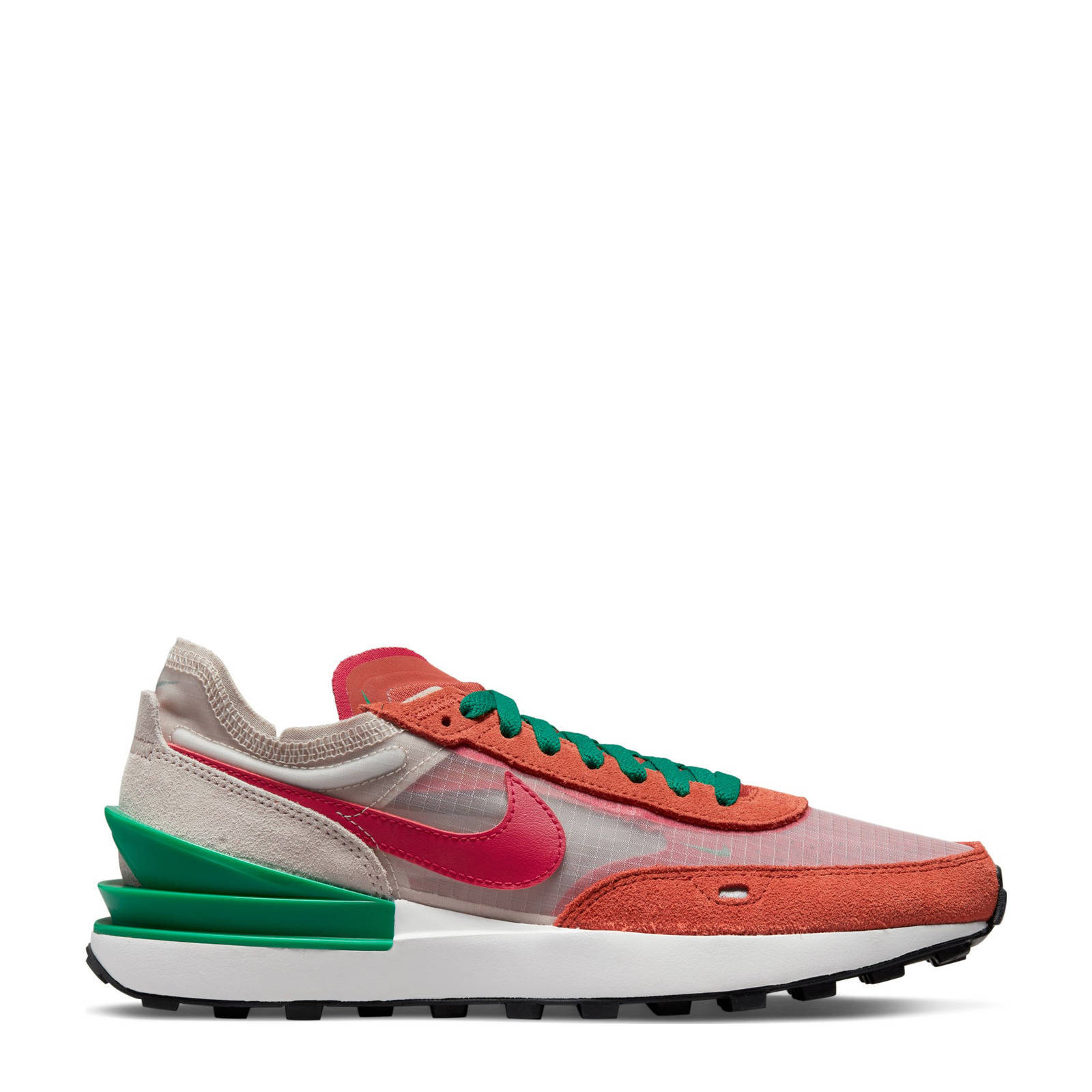 Nike Waffle One SE sneakers oranje/groen | wehkamp