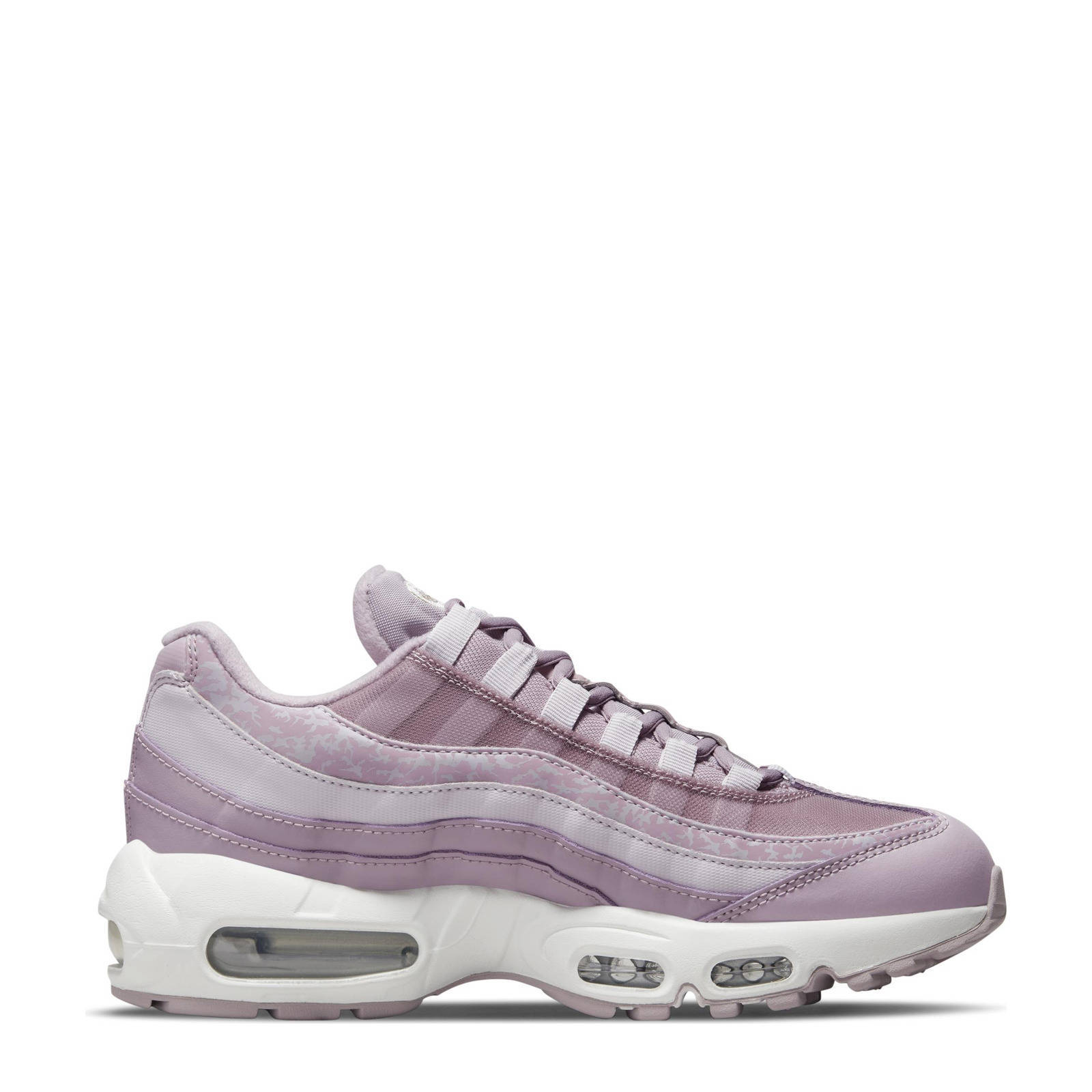 Nike Air Max 95 sneakers wit/lila/metallic zilver | wehkamp