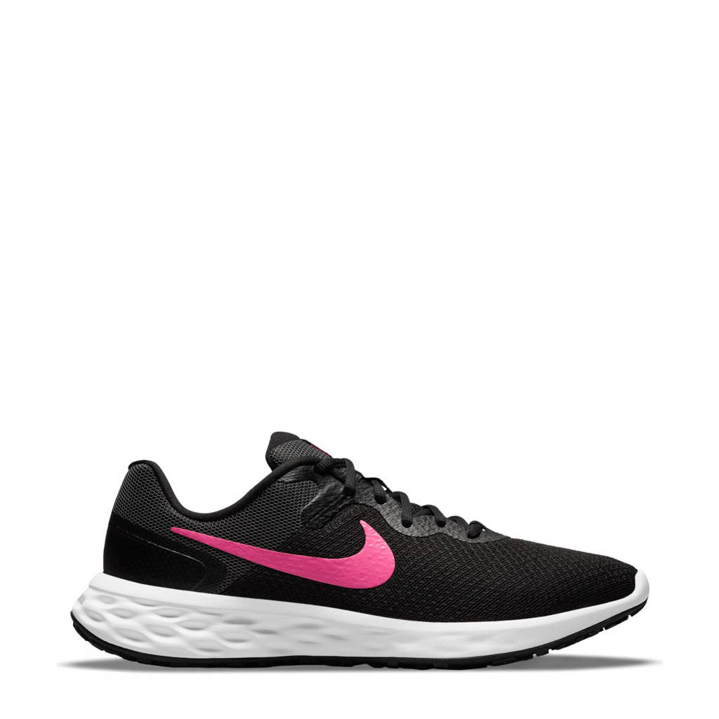 Nike Revolution 6 hardloopschoenen zwart/fuchsia/grijs