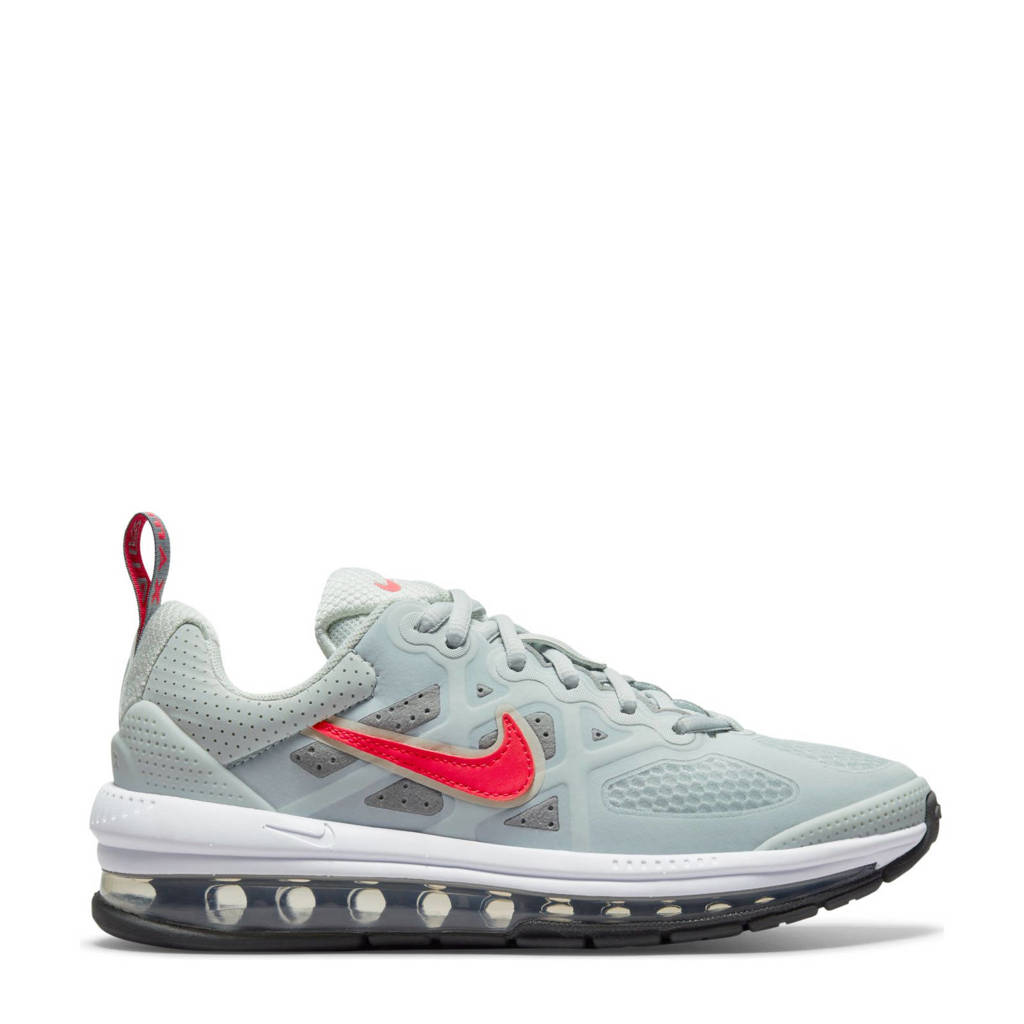 Nike Air Max Genome sneakers lichtgrijs/rood/zilver