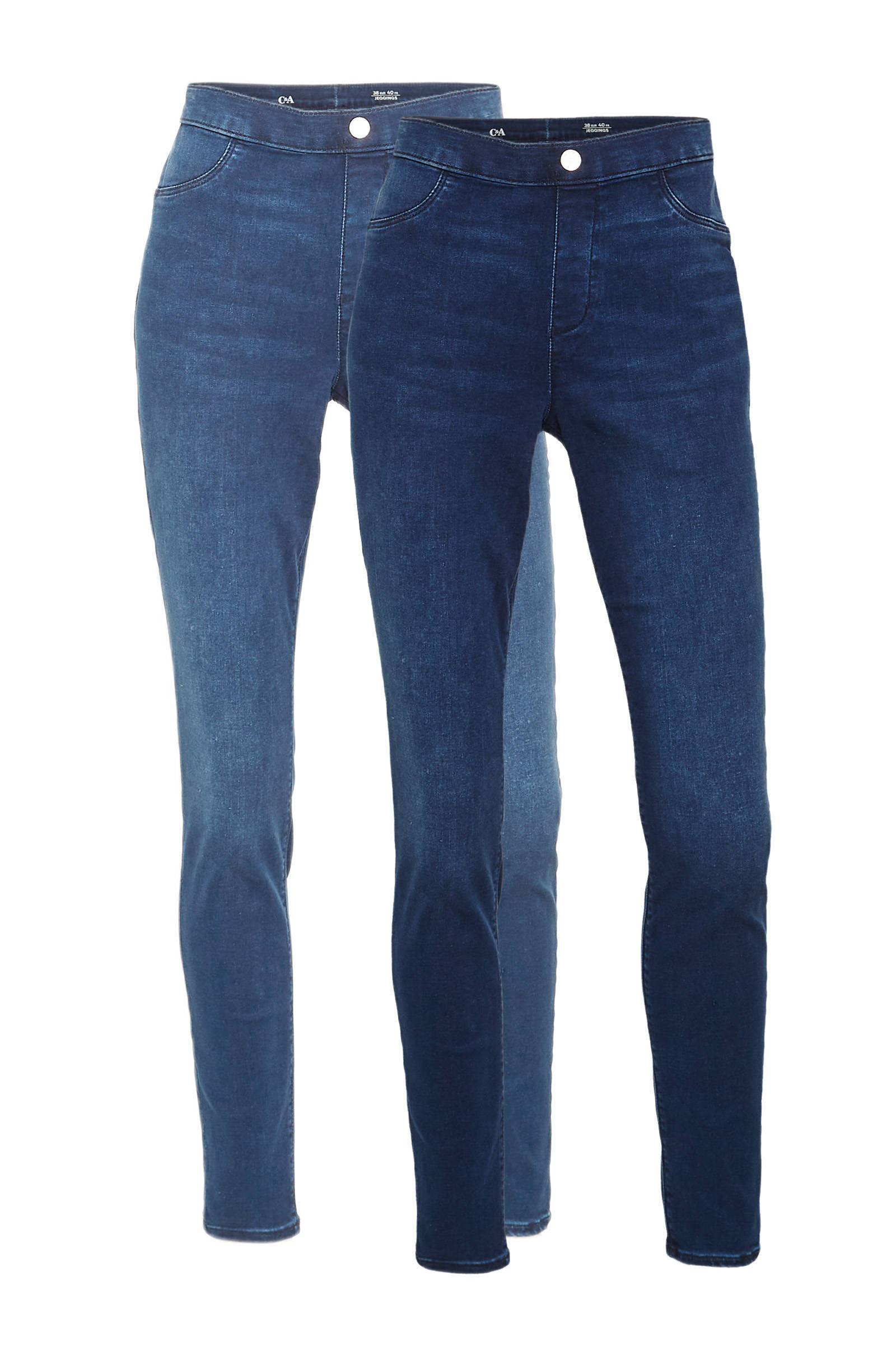 C\u0026A skinny jegging blauw set van 2 | wehkamp