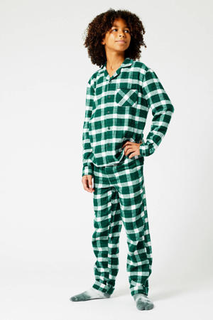 geruite pyjamabroek groen