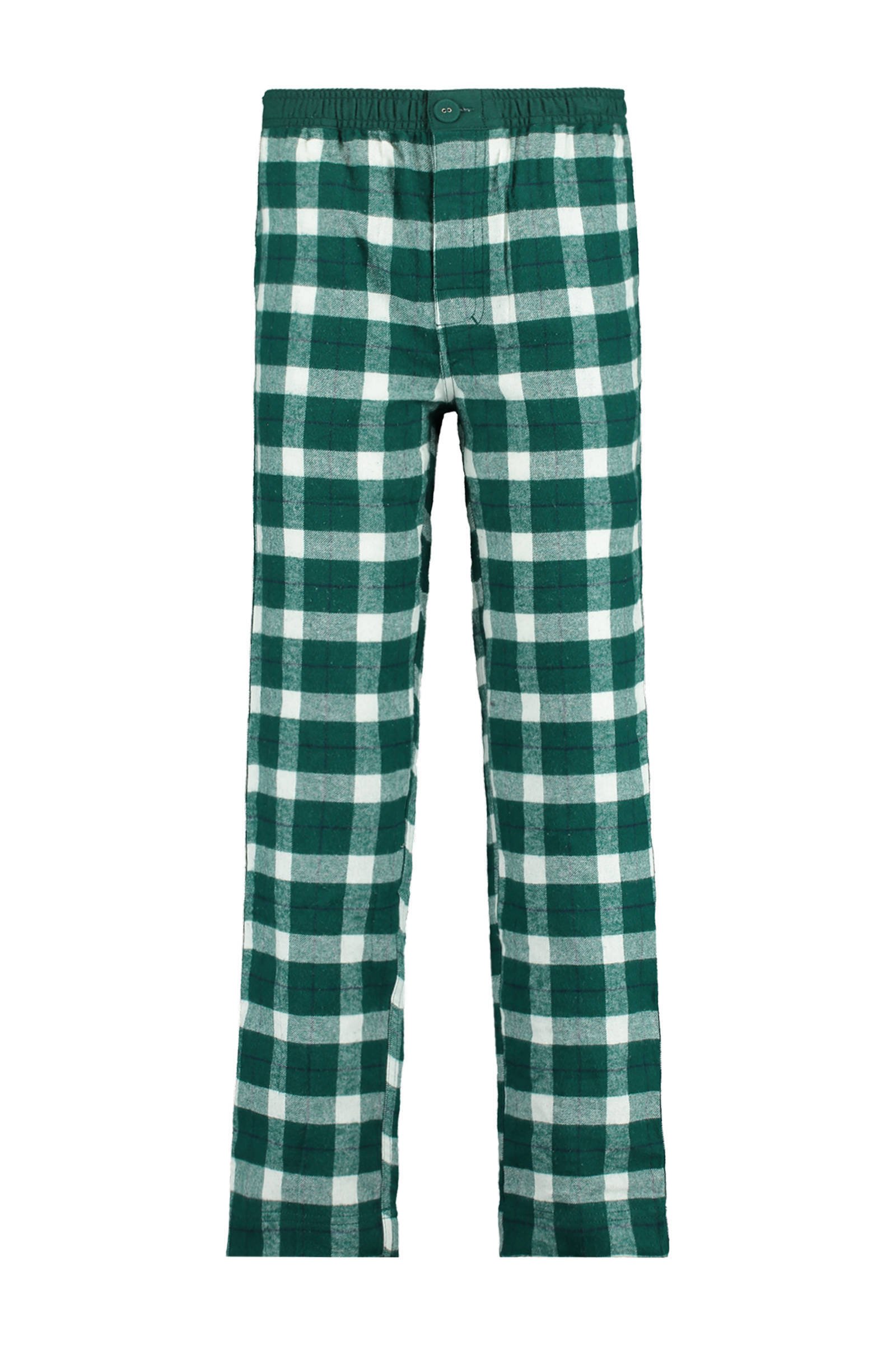 America Today Junior geruite pyjamabroek groen online kopen
