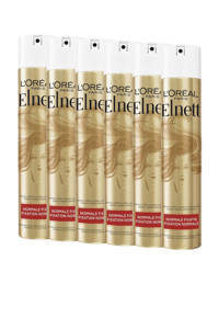L'Oréal Paris Elnett Satin Haarspray Normale Fixatie - Styling Spray voor een Natuurlijk Model - 6 x 400ml multiverpakking