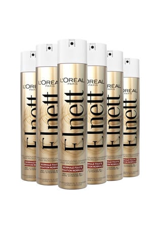 Satin Haarspray Normale Fixatie - Styling Spray voor een Natuurlijk Model - 6 x 400ml multiverpakking